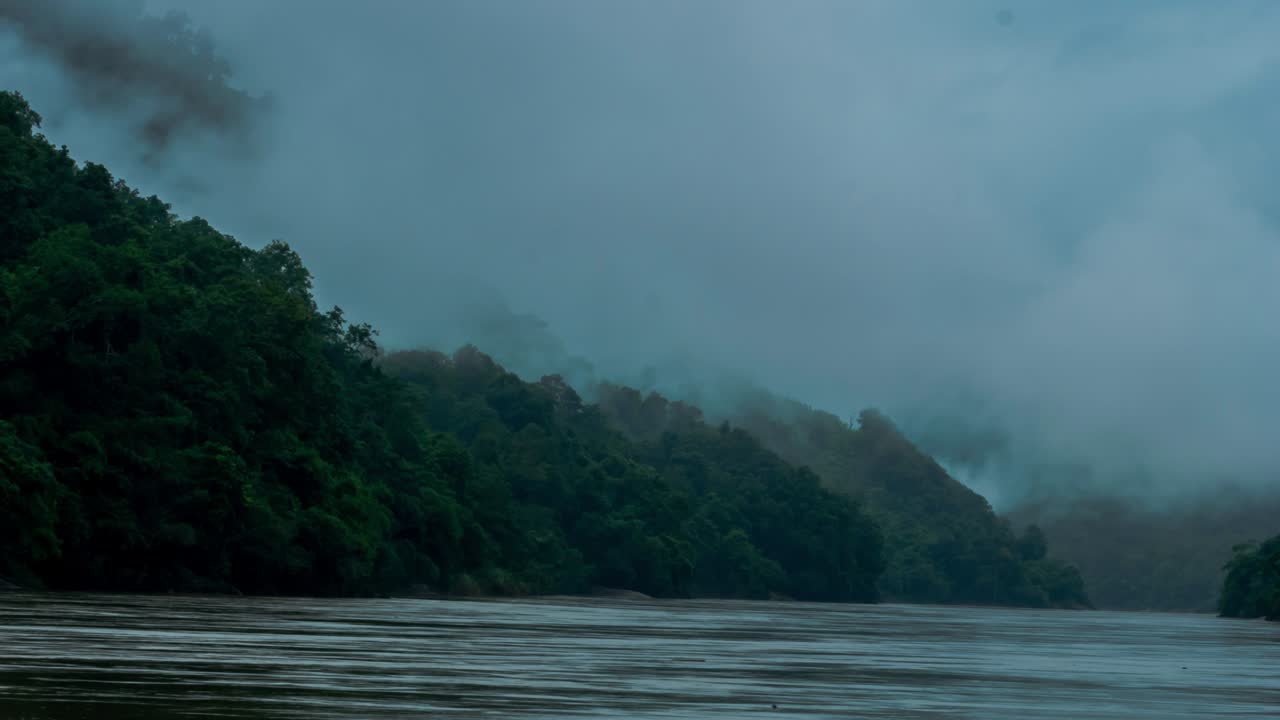 bosque tropical en el río salween