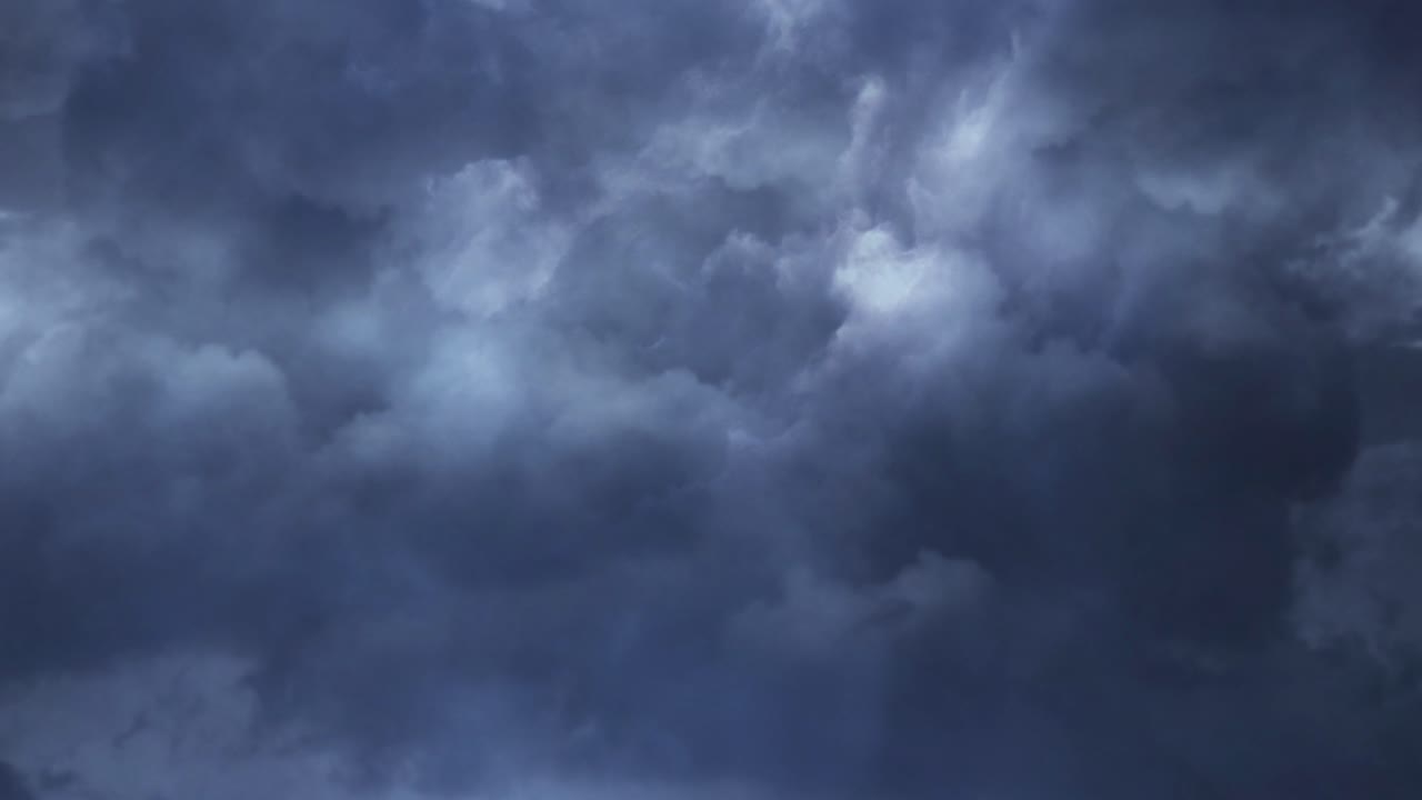thunderstorm, Dark storm clouds on the sky background