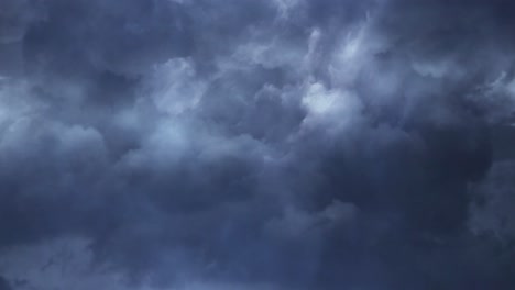 thunderstorm, dark storm clouds on the sky background