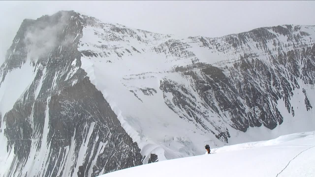 산악인 오름차순 북쪽 위로 눈 슬로프
