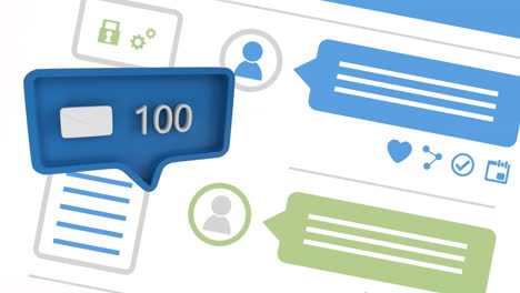 aumento del número de comentarios en las redes sociales