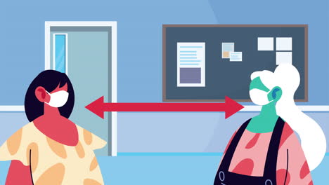 female patients wearing medical masks for covid19 in hospital