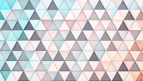 Repeating triangle cubes background, 3d rendering.