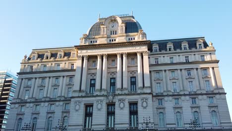 panoramic of sarmiento cultural center ex kirchner in buenos aires city skyline
