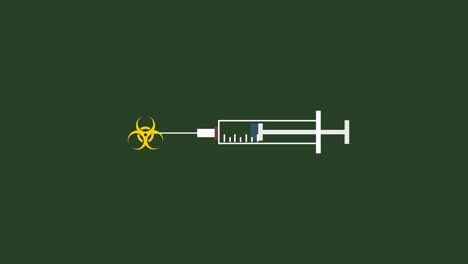 eliminando el coronavirus con el vector de animación de la vacuna