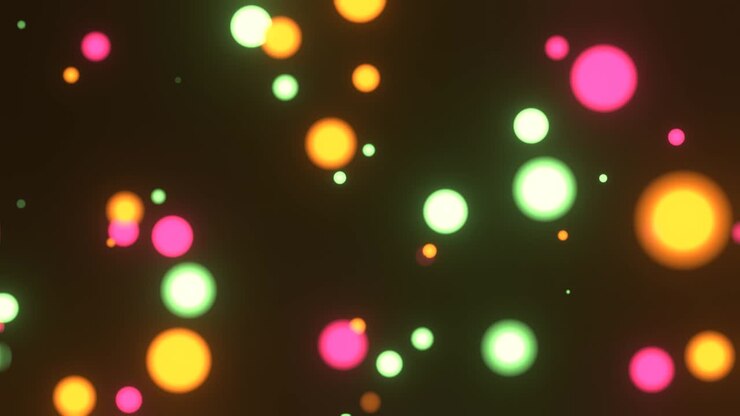 Sfere bokeh colorate