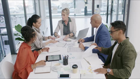a group of businesspeople having a meeting
