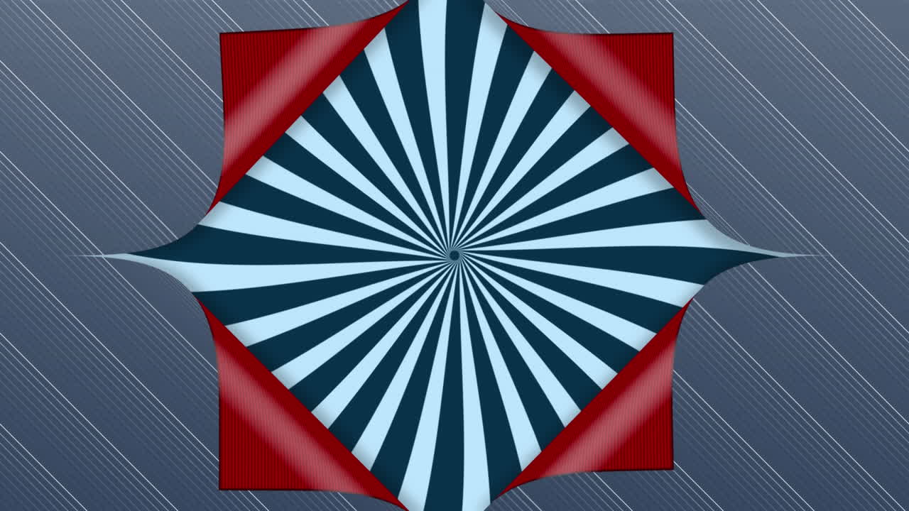 papel tapiz pelado hacia atrás para revelar el patrón giratorio a rayas blancas y negras