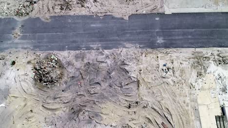 mexico beach, florida - aerial views of the city show the remnants of the destruction left by hurricane michael, a category 5 storm, which struck in october 2018