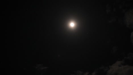 moonlit night sky with clouds