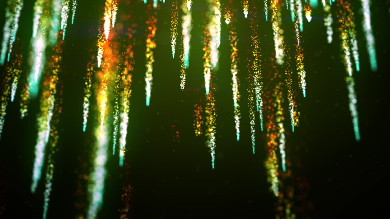 Animazione in loop con glitter astratti e colori moderni.