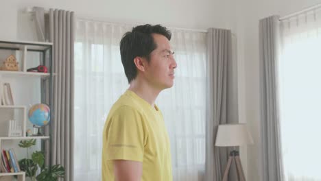 Man standing in a living room