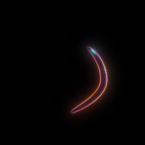 glowing number 1