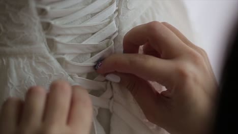 wedding dress back detail