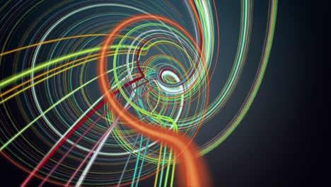 fantastic animation with rotating stripe object in slow motion, 4096x2304 loop 4k