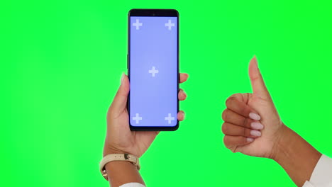 Green-screen,-mockup-phone