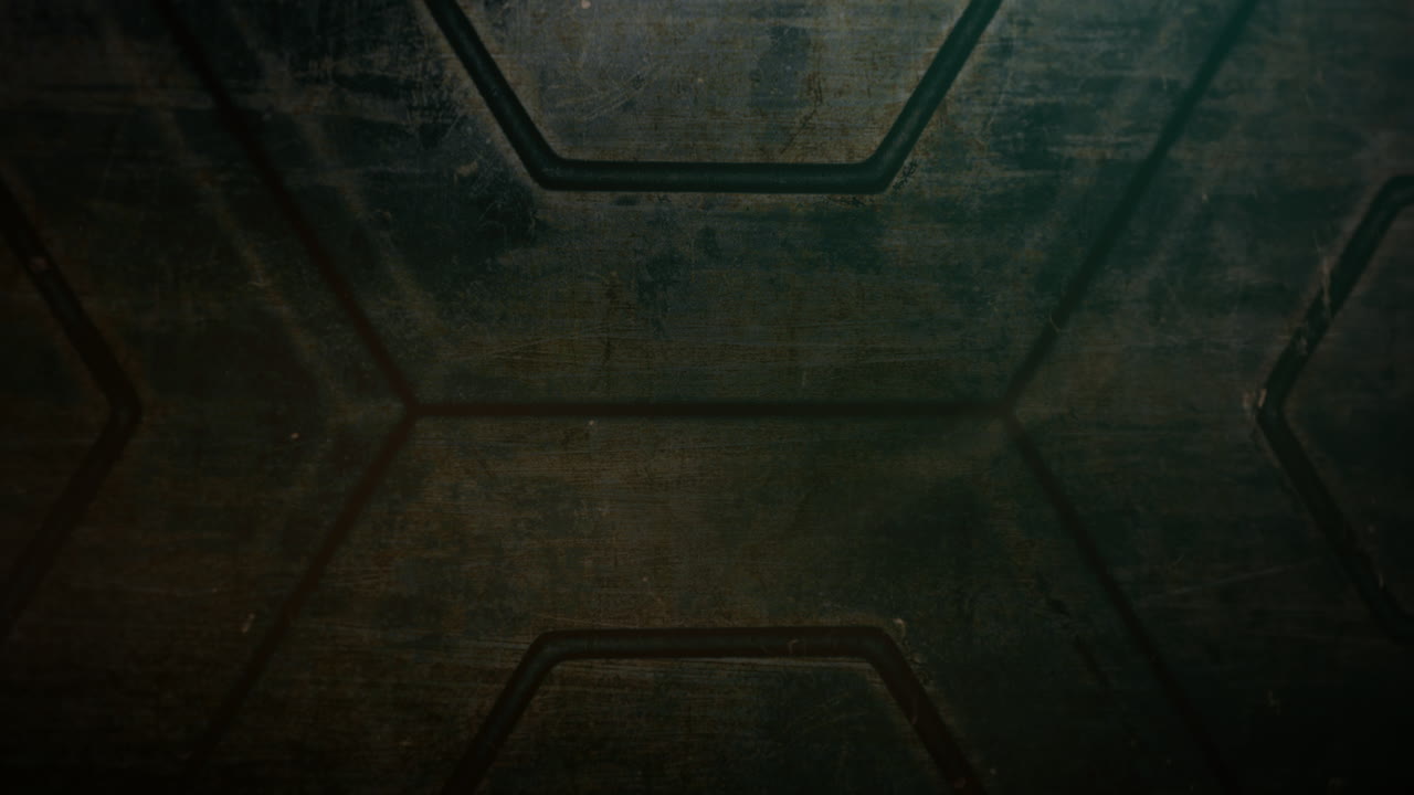 fondo cinematográfico con formas de nave espacial y cámara de movimiento