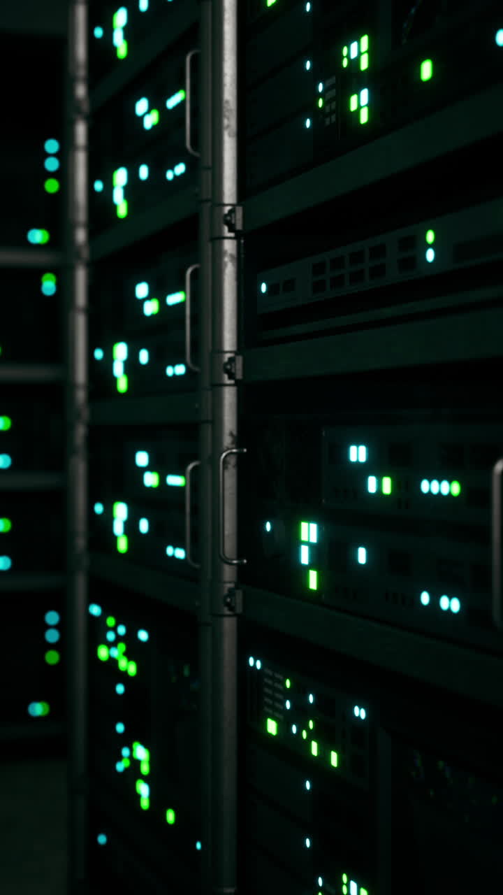 sala de servidores por la noche