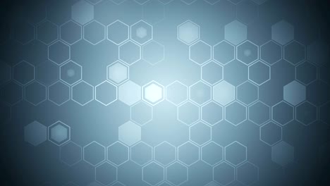 animación de bucle geométrico de hexágono. fondo futurista. panal de miel. elemento digital hexagonal. tecnología diseño poligonal.