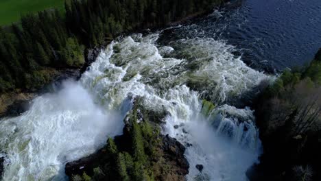 ristafallet waterfall in the western part of jamtland is listed as one of the most beautiful waterfalls in sweden.