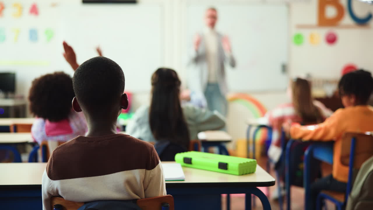 Students in a Classroom with Teacher