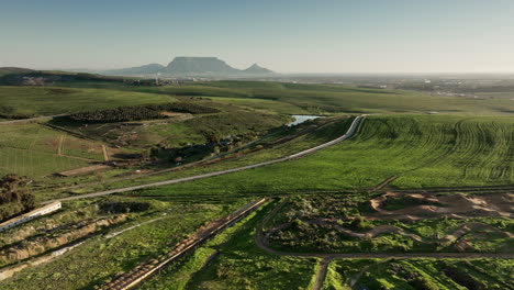 aerial view of a dirt bike track in south africa