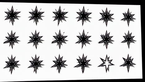 dynamic monochrome star abstraction