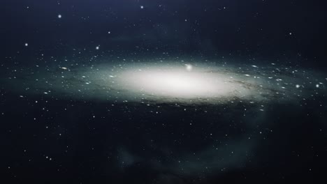 4k spiral galaxy, animation of milky way