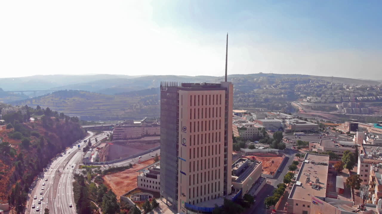 Hi tech Park in Jerusalem Mount Hotzvim Aerial
