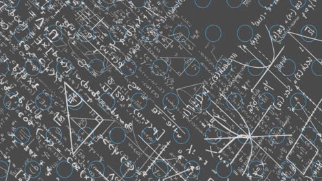 animation of scientific data processing over dark background