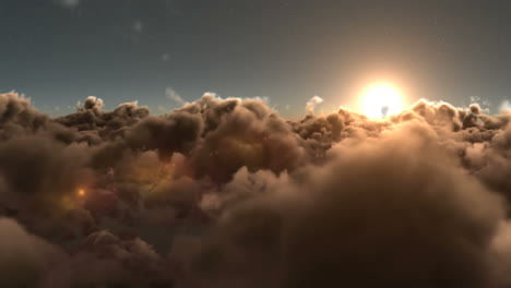 digitally generated videos of sunrise