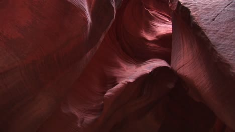 panup of an undulating geological rock formation in paria canyon utah