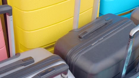 colorful suitcases ready for a trip