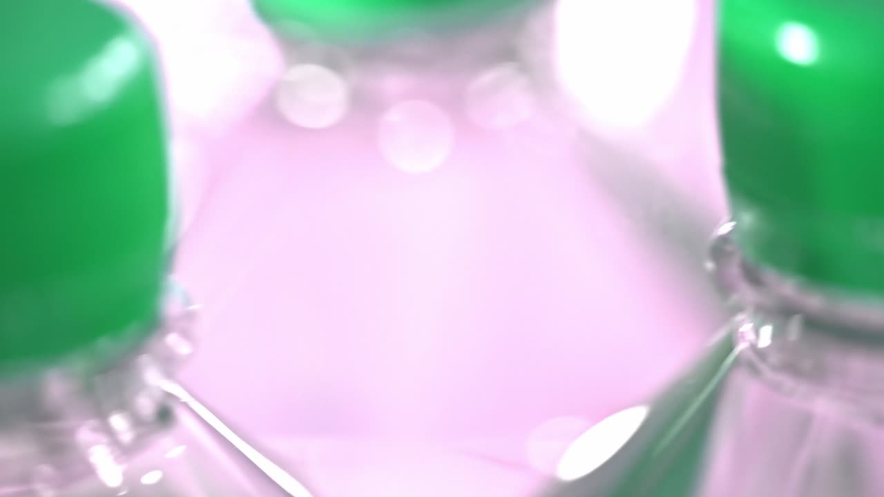 green lid water bottles made from recycled plastic