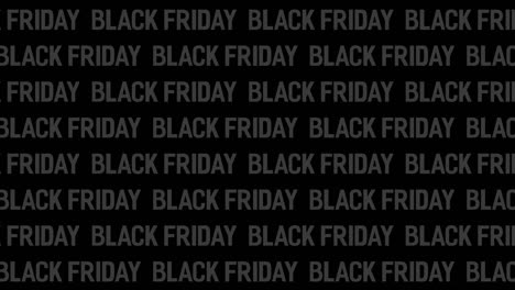 black friday sale with many words. motion animation