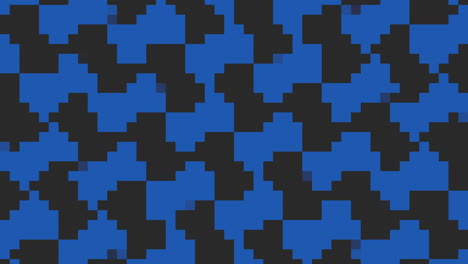 dynamic black and blue rectangles in diagonal pattern