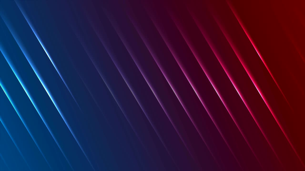 líneas de láser de neón azul y rojo animación de video