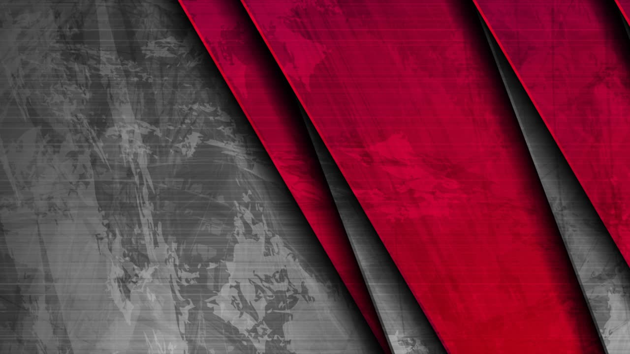 Red and grey stripes abstract grunge motion background