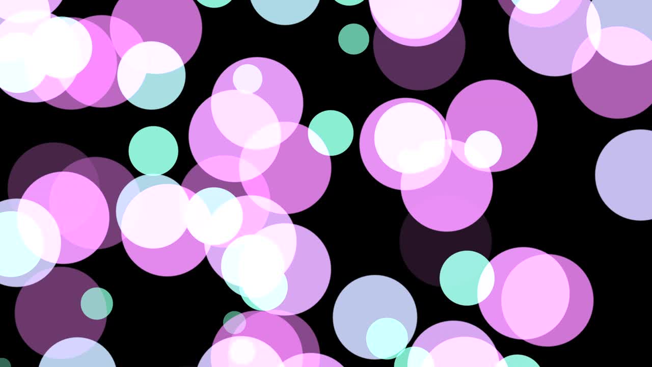 Black background with moving circles