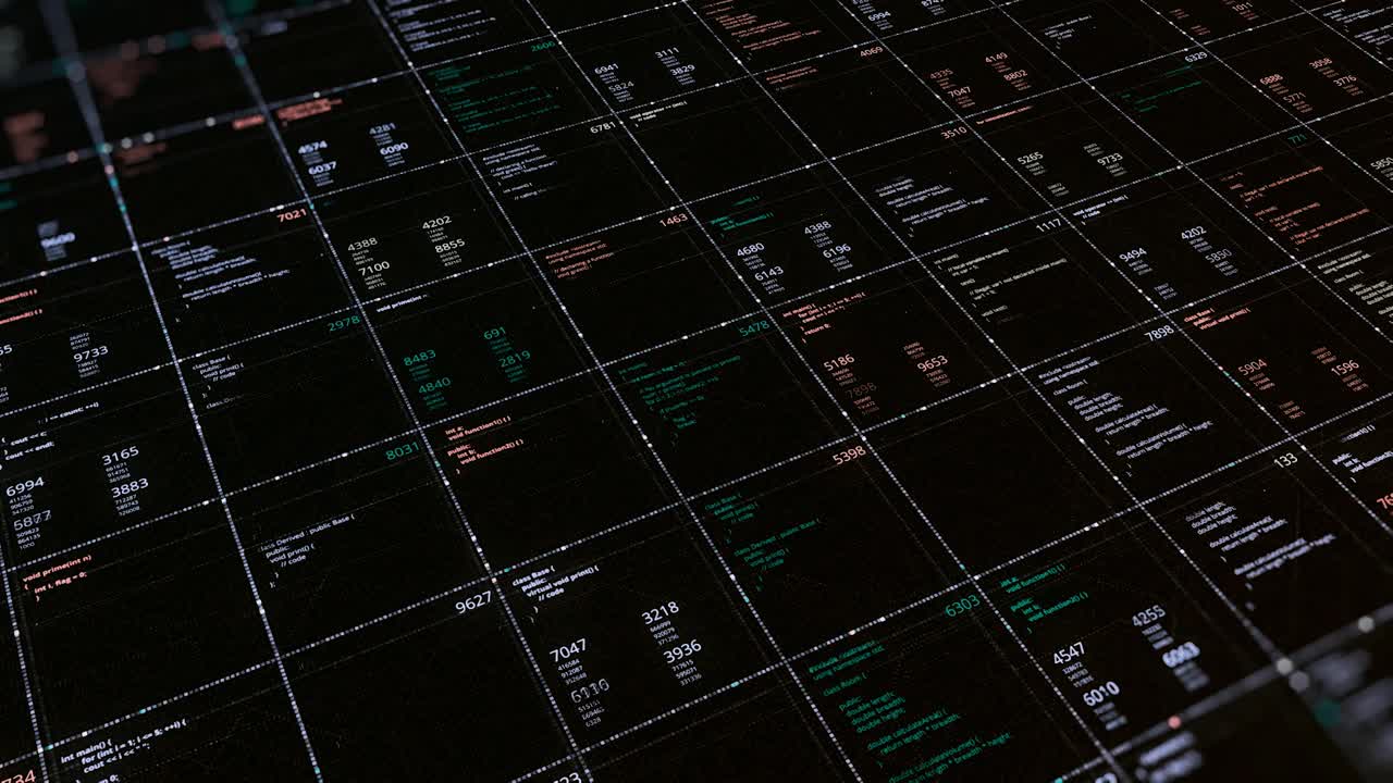 Abstract Computer Code Grid