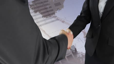 handshake between business people 4k