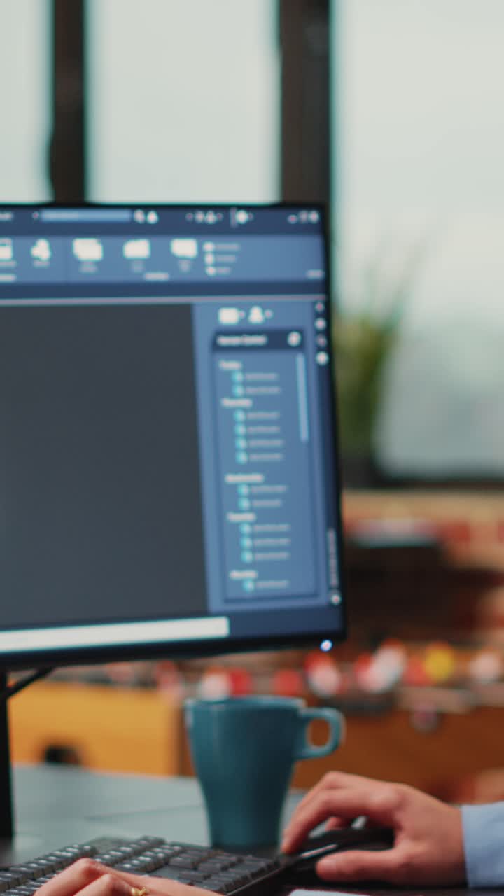 Vertical video: Professional IT engineer manufacturing industrial prototype