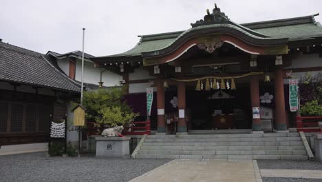 Japanese-Shinto-Shrine-at-Kishiwada,-Kishiki-Shrine-and-center-of-Danjiri-Matsuri