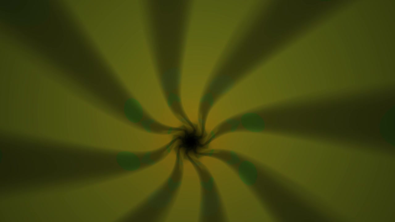 Dynamic Abstract Green and Yellow Swirl with Bokeh