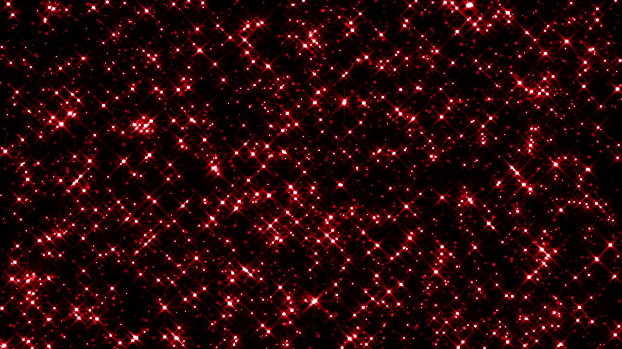 4k partículas rojas brillantes. superposición en bucle