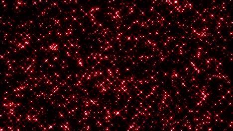 4k partículas rojas brillantes. superposición en bucle