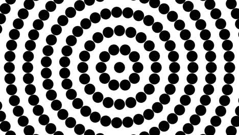 White background and moving circle