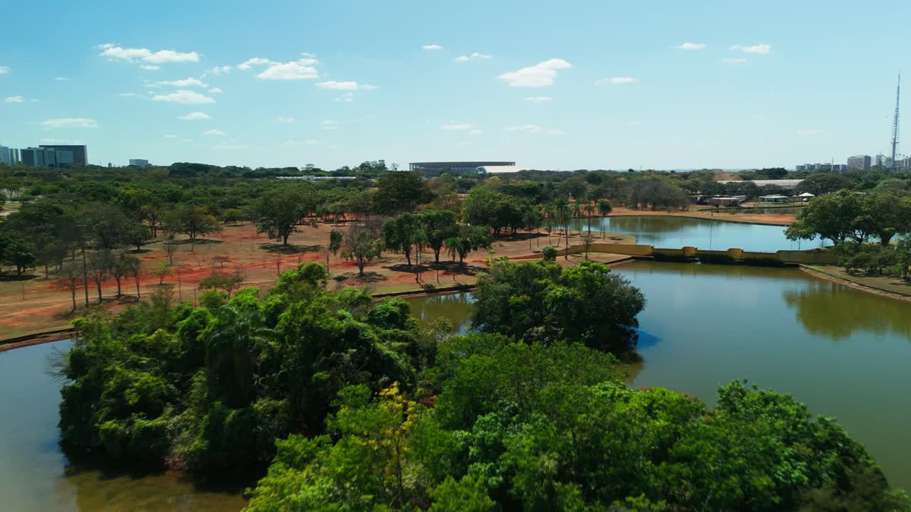 City Park Sarah Kubitschek in Brasília, the capital of Brazil. The largest urban park in Brazil