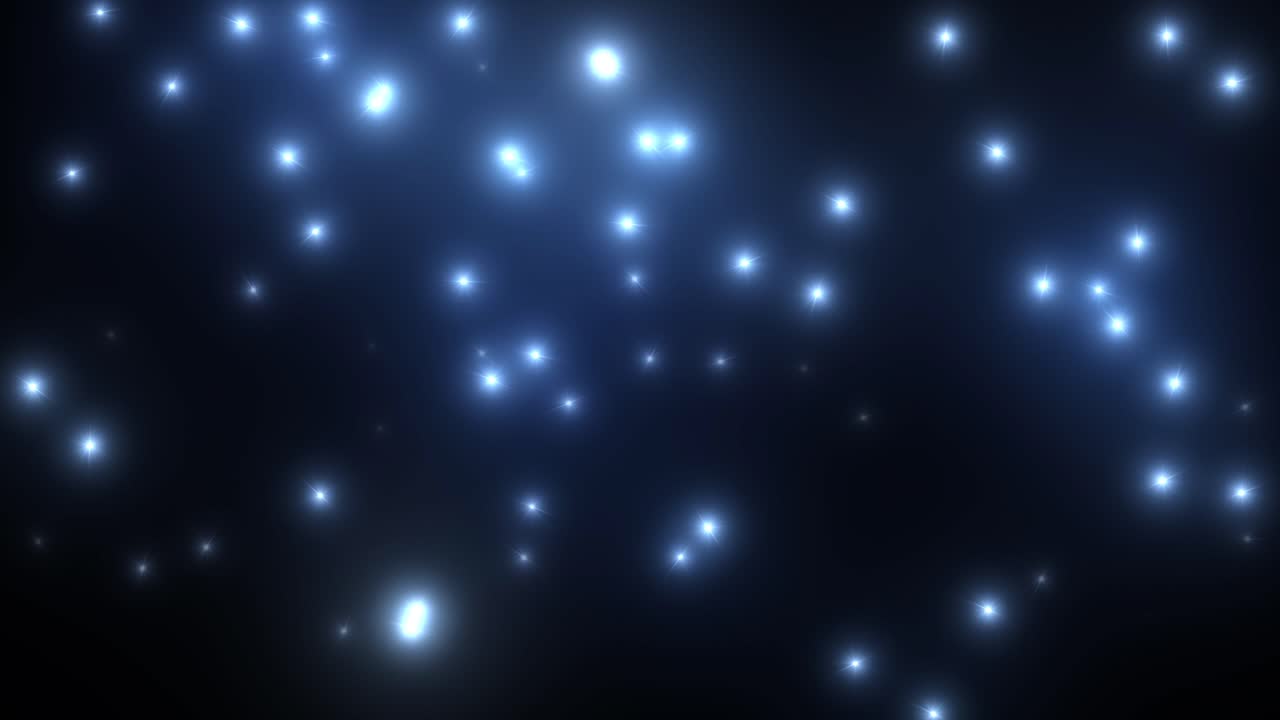 luces estelares azules