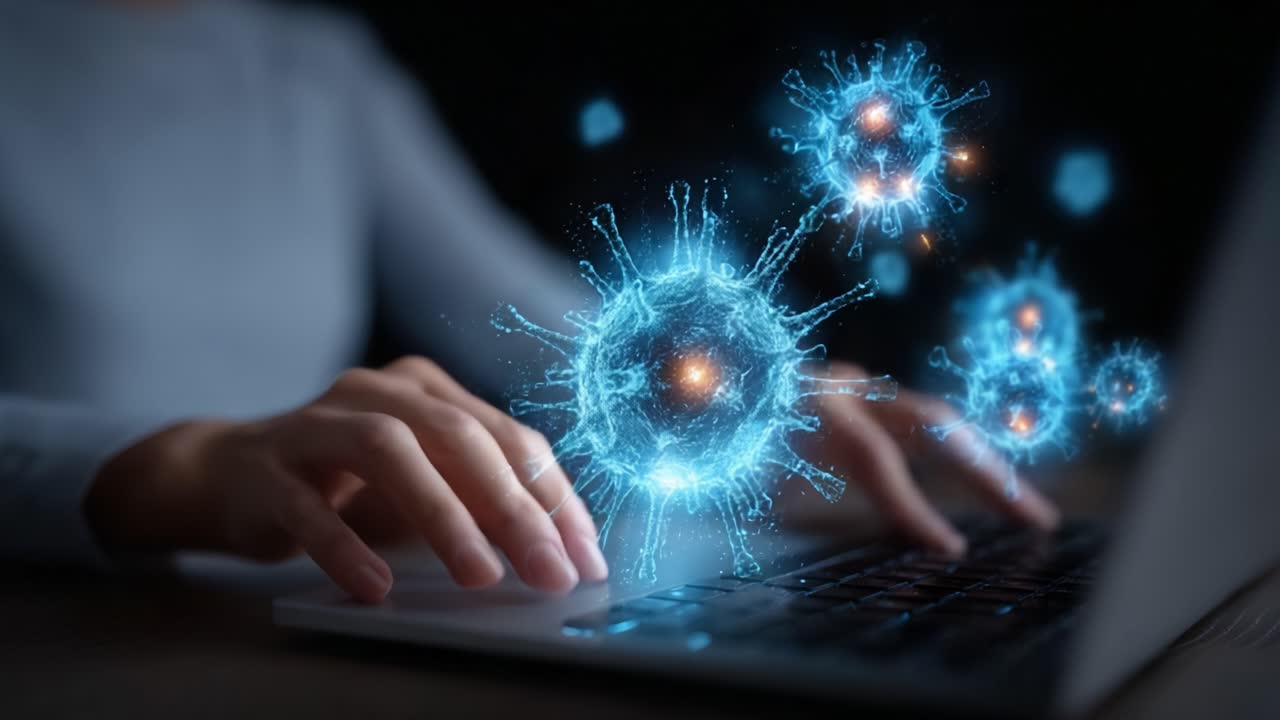 The Fusion of Technology and Biology: A Digital Exploration of Virus Visualization and Interaction on Computer Interfaces